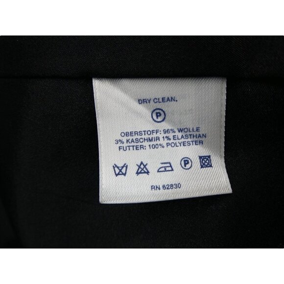 Land's End Wool Cashmere Blazer Jacket Pin Stripe Grey Pink Sz 10 Tall - Picture 3 of 10